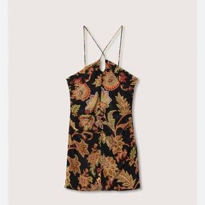 Mango cut out detail dress